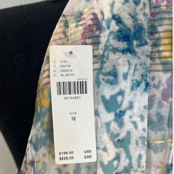 The Somerset Maxi Dress: Halter Edition in Blue Motif - Anthropologie–Size M-NWT - Picture 7 of 7